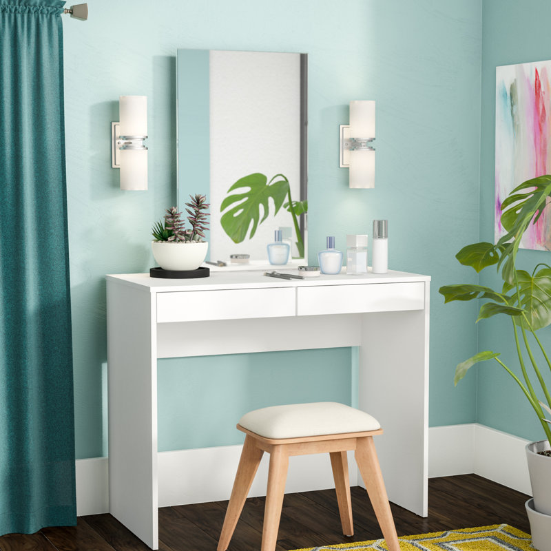 Kenzie Vanity with Mirror & Reviews AllModern
